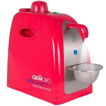 GemOro BrilliantSpa Deluxe Personal Jewelry Steam Cleaner - Red