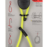 Nite Ize Gear Tie Dockable Rubber Twist Tie with Adhesive End and Stretch Loop - 12-Inch - Neon Yellow (GLK12-33-R3)