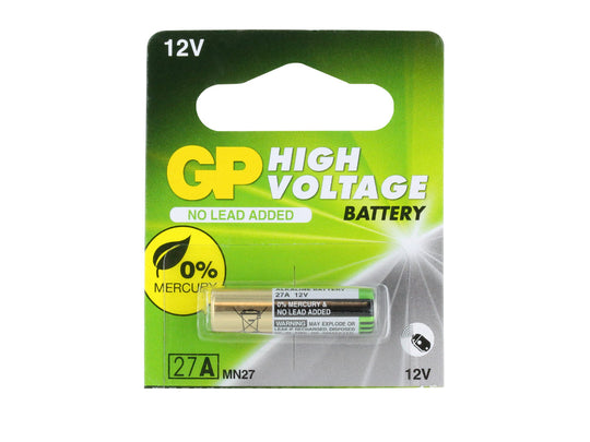 Gold Peak High Voltage 27A-BP A27 / MN27 12V Alkaline Battery 1 Piece Blister Pack
