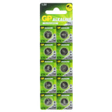 GP (Formerly Gold Peak) A76 1.5V Alkaline Coin Cell Battery - 1 Piece Tear Strip, Sold Individually