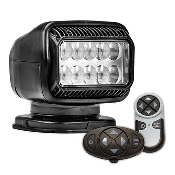 GoLight GT LED Permanent Mount Spotlight with Wireless Handheld and Dash Mount Remotes - Available in White (20074GT) and Black (20574GT)