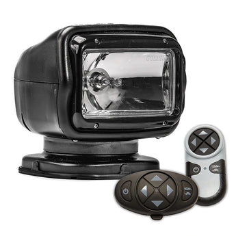 GoLight GT Halogen Permanent Mount Spotlight with Wireless Handheld and Dash Mount Remotes - Available in White (2007GT) or Black (2057GT)