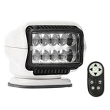 GoLight Stryker ST Halogen Permanent Mount Spotlight with Wireless Handheld or Hardwired Dash Mount Remote - Black, White, or Chrome with Choice of Wireless or Hardwired Remote