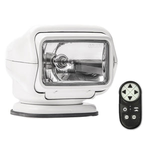 GoLight Stryker ST Halogen Permanent Mount Spotlight with Wireless Handheld Remote - White