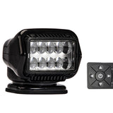GoLight Stryker ST LED Permanent Mount Spotlight with Wireless Handheld or Hardwired Dash Mount Remote - Black, White, and Chrome with Choice of Hardwired or Wireless Remote