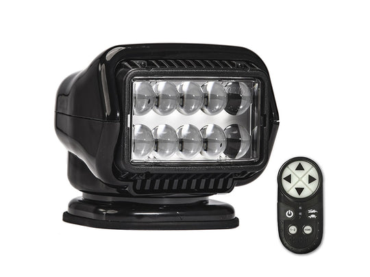 GoLight Stryker ST LED Portable Mount Spotlight with Wireless Handheld Remote and Magnetic Base - Black
