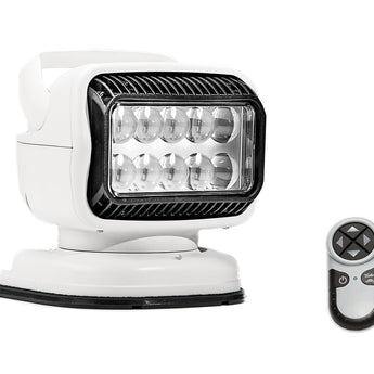 GoLight GT LED Portable Mount Spotlight with Wireless Handheld Remote and Magnetic Shoe - Available in White (79014GT) or Black (79514GT)
