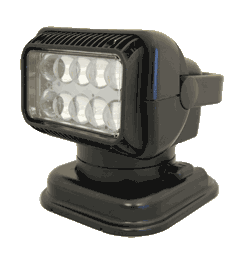 GoLight GT LED Portable Mount Spotlight with Wireless Handheld Remote and Magnetic Shoe - Available in White (79014GT) or Black (79514GT)