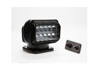 GoLight GT LED Permanent Mount Spotlight with Hardwired Dash Mount Remote - Black (20214GT)