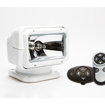 GoLight GT Halogen Permanent Mount Spotlight with Wireless Handheld and Dash Mount Remotes - Available in White (2007GT) or Black (2057GT)