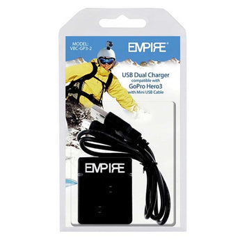 Empire VBC-GP3-2 GoPro Hero3 USB Dual Charger