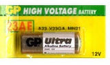 GP (Formerly Gold Peak) High Voltage A23 12V Alkaline Battery (23A, V23GA, MN21) - 1 Piece Tear Strip, Sold Individually