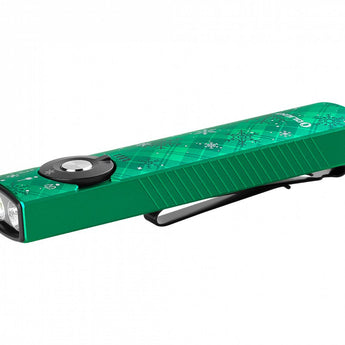 Olight Arkfeld Pro Rechargeable LED Flashlight - 1300 Lumens - Cool White or Neutral White LED - 365nm UV - 520nm Green Laser - Uses Built-in 1500mAh Li-Poly Battery Pack - Black and Additional Colors