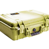 Pelican 1500 Watertight Case With Foam - Black, Orange, Yellow, Tan, Green, or Silver