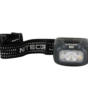Nitecore NU31 USB-C Rechargeable LED Headlamp - 550 Lumens - Uses Built-in 1800mAh Li-ion Battery Pack - Grey, Blue, or Orange
