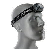 Nitecore NU31 USB-C Rechargeable LED Headlamp - 550 Lumens - Uses Built-in 1800mAh Li-ion Battery Pack - Grey, Blue, or Orange