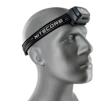 Nitecore NU31 USB-C Rechargeable LED Headlamp - 550 Lumens - Uses Built-in 1800mAh Li-ion Battery Pack - Grey, Blue, or Orange