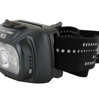 Nitecore NU31 USB-C Rechargeable LED Headlamp - 550 Lumens - Uses Built-in 1800mAh Li-ion Battery Pack - Grey, Blue, or Orange