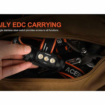 Acebeam H50 2.0 USB-C Rechargeable Wide Beam LED Headlamp - High CRI LED - 2000 Lumens - Includes 1 x 18650