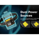Nitecore HA13 USB-C Rechargeable LED Headlamp - 350 Lumens - Includes 3 x AAA
