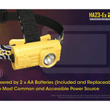 Nitecore HA23-EX Intrinsically Safe LED Headlamp - CREE XP-G - 100 Lumens - Uses 2 x AA