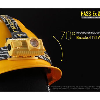 Nitecore HA23-EX Intrinsically Safe LED Headlamp - CREE XP-G - 100 Lumens - Uses 2 x AA