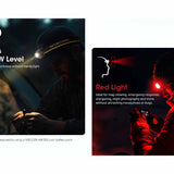 Nitecore HA23-UHE LED Headlamp - 600 Lumens - Uses 3 x AAA (Included) or HLB1500 Li-Ion Battery Pack - Black, Green, or Blue