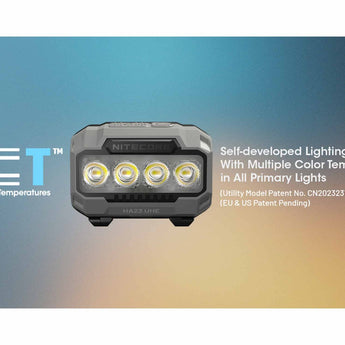 Nitecore HA23-UHE LED Headlamp - 600 Lumens - Uses 3 x AAA (Included) or HLB1500 Li-Ion Battery Pack - Black, Green, or Blue