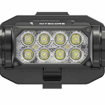 Nitecore HC65M UHE USB-C Rechargeable LED Helmet Mounted Light - 2000 Lumens - 8 x NiteLab UHE LEDs - Includes 1 x 18650 and NVG Mount