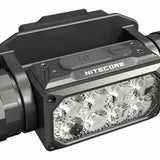Nitecore HC65M UHE USB-C Rechargeable LED Helmet Mounted Light - 2000 Lumens - 8 x NiteLab UHE LEDs - Includes 1 x 18650 and NVG Mount
