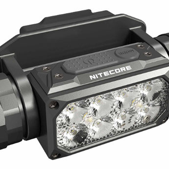 Nitecore HC65M UHE USB-C Rechargeable LED Helmet Mounted Light - 2000 Lumens - 8 x NiteLab UHE LEDs - Includes 1 x 18650 and NVG Mount