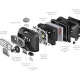 Ledlenser HF6R Core Rechargeable LED Headlamp - 800 Lumens - Uses 3.7V 7.4Wh Li-ion Battery Pack - Black, White, Blue, or Red