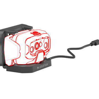 Ledlenser 502802 HF8R Work Rechargeable LED Headlamp - 1600 Lumens - Uses 3.7V 13.69Wh Li-ion Battery Pack - Yellow