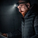 Ledlenser 502802 HF8R Work Rechargeable LED Headlamp - 1600 Lumens - Uses 3.7V 13.69Wh Li-ion Battery Pack - Yellow