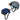 Inova STS Helmet Light - With White & Red LED - 142 Lumens - Orange Body - Uses 3 x AAA Batteries (HLSHA-19-R7)