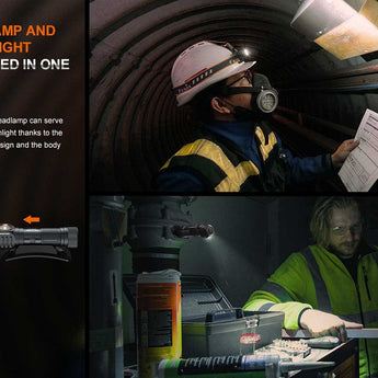 Fenix HM61R V2.0 Rechargeable LED Headlamp - Luminus SST70 - 1600 Lumens - Includes 1 x 18650