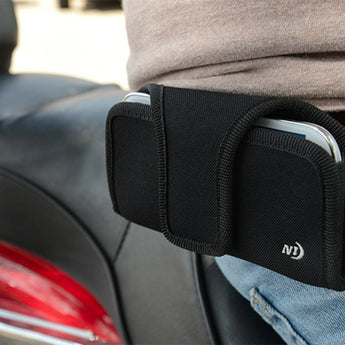 Nite Ize Fits All Cell Phone Holster - Fits iPhone 4/4S, 5/5S, 6/6S and Samsung Galaxy S5, S6/S6 Edge - Horizontal XL - Black (CCSFXL-01-R3)