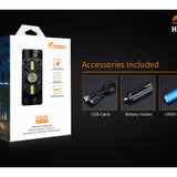 Fitorch HS2R Rechargeable LED Headlamp - CREE XML-T6 - 500 Lumens - Includes 1 x 18650