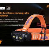 Fitorch HS2R Rechargeable LED Headlamp - CREE XML-T6 - 500 Lumens - Includes 1 x 18650