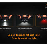 Fitorch HS2R Rechargeable LED Headlamp - CREE XML-T6 - 500 Lumens - Includes 1 x 18650