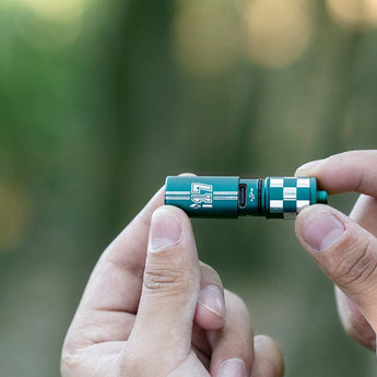 Olight I17 USB-C Rechargeable LED Keylight - 180 Lumens - Uses Built-in 130mAh Li-ion Battery Pack - Checkered Flag