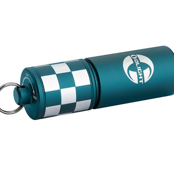 Olight I17 USB-C Rechargeable LED Keylight - 180 Lumens - Uses Built-in 130mAh Li-ion Battery Pack - Checkered Flag