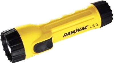 Rayovac Industrial Super Bright 3-LED Flashlight - 20 Lumens - Includes 2 x D Cells (WHH2D-BA)