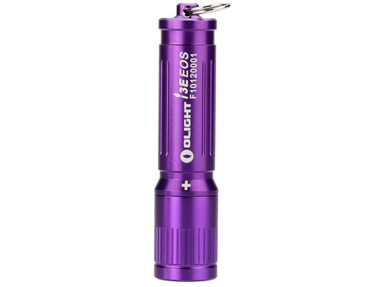Olight I3E LED Keylight - With Luxeon TX-LIT2 LED - 90 Lumens - Purple Body - Uses 1 x AAA