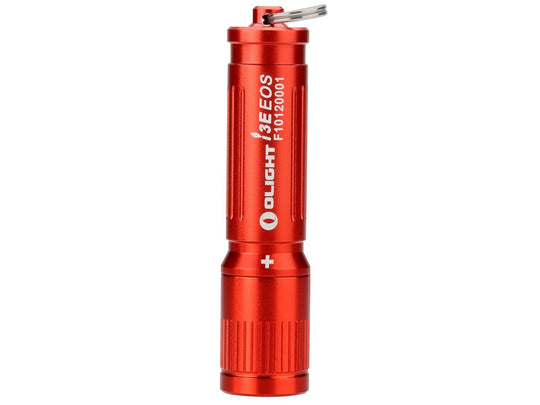 Olight I3E LED Keylight - With Luxeon TX-LIT2 LED - 90 Lumens - Red Body - Uses 1 x AAA