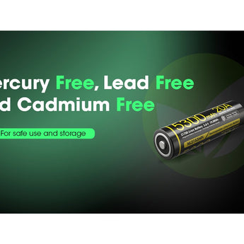 Nitecore NL2153HPi 21700 5300mAh 3.6V i Series Protected Lithium Ion (Li-ion) Button Top Battery