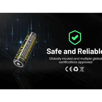 Nitecore NL2153HPi 21700 5300mAh 3.6V i Series Protected Lithium Ion (Li-ion) Button Top Battery