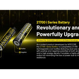 Nitecore NL2153HPi 21700 5300mAh 3.6V i Series Protected Lithium Ion (Li-ion) Button Top Battery