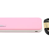 IMREN 10000mAh 5V Portable Power Bank Charger with Micro-USB Charging Cable - Black or Pink