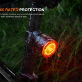 Fenix BC06R USB-C Rechargeable LED Bike Tail Light - 90 Lumens - Uses Built-in 560mAh Li-ion Battery Pack